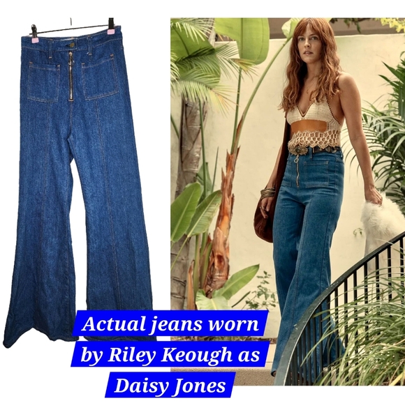 Stoned Immaculate Denim - Worn by Riley Keough Daisy Jones Stoned Immaculate Bardot Jeans Size 26